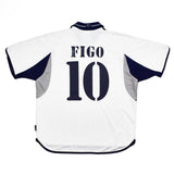 2000/01 Real Madrid Figo #10 Home Shirt (L) Adidas