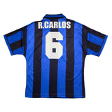 1995/96 Inter Milan R.Carlos #6 Home Shirt (L) Umbro
