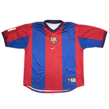 1998/00 Barcelona Guardiola #4 Home Shirt (XL) Nike