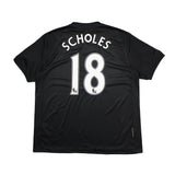 2009/10 Manchester United Scholes #18 Away Shirt (XL) Nike