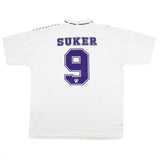 1996/97 Real Madrid Suker #9 Home Shirt (XL) Kelme