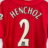2002/04 LIVERPOOL HENCHOZ #2 HOME SHIRT (M) REEBOK