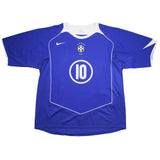2004/06 Brazil Ronaldinho #10 Away Shirt (XL) Nike
