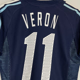 2002/04 ARGENTINA VERON #11 AWAY SHIRT (S) ADIDAS