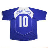 2004/06 Brazil Ronaldinho #10 Away Shirt (XL) Nike