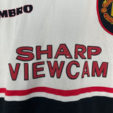 Shop 1997/99 MANCHESTER UNITED AWAY SHIRT (XL) UMBRO, classic football shirts, vintage football shirts & retro soccer jerseys at Cult Kits