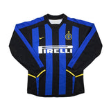 2002/03 Inter Milan Cannavaro #13 *Signed* L/S Home Shirt (S) Nike