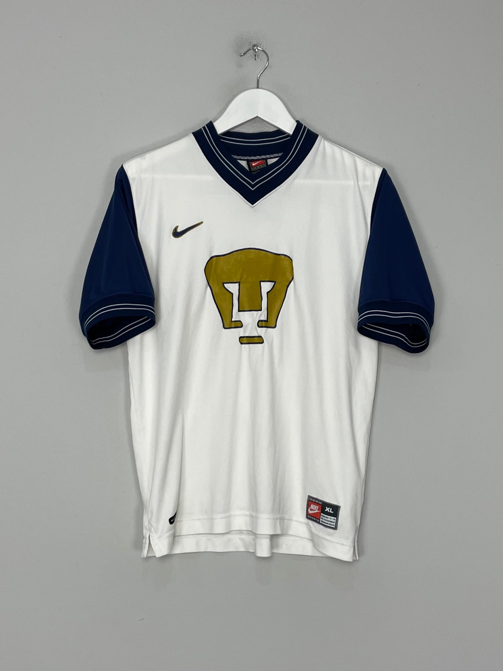 Shop 1998 UNAM PUMAS HOME SHIRT (XL.KIDS) NIKE, classic football shirts, vintage football shirts & retro soccer jerseys at Cult Kits