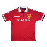 1998/00 Manchester United Beckham #7 'Treble Winners' Home Shirt (M) Umbro