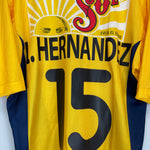 Shop 2000/01 CLUB AMERICA L.HERNANDEZ #15 HOME SHIRT (M) NIKE, classic football shirts, vintage football shirts & retro soccer jerseys at Cult Kits
