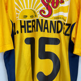 Shop 2000/01 CLUB AMERICA L.HERNANDEZ #15 HOME SHIRT (M) NIKE, classic football shirts, vintage football shirts & retro soccer jerseys at Cult Kits