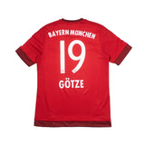 2015/16 Bayern Munich Götze #19 Home Shirt (M) Adidas