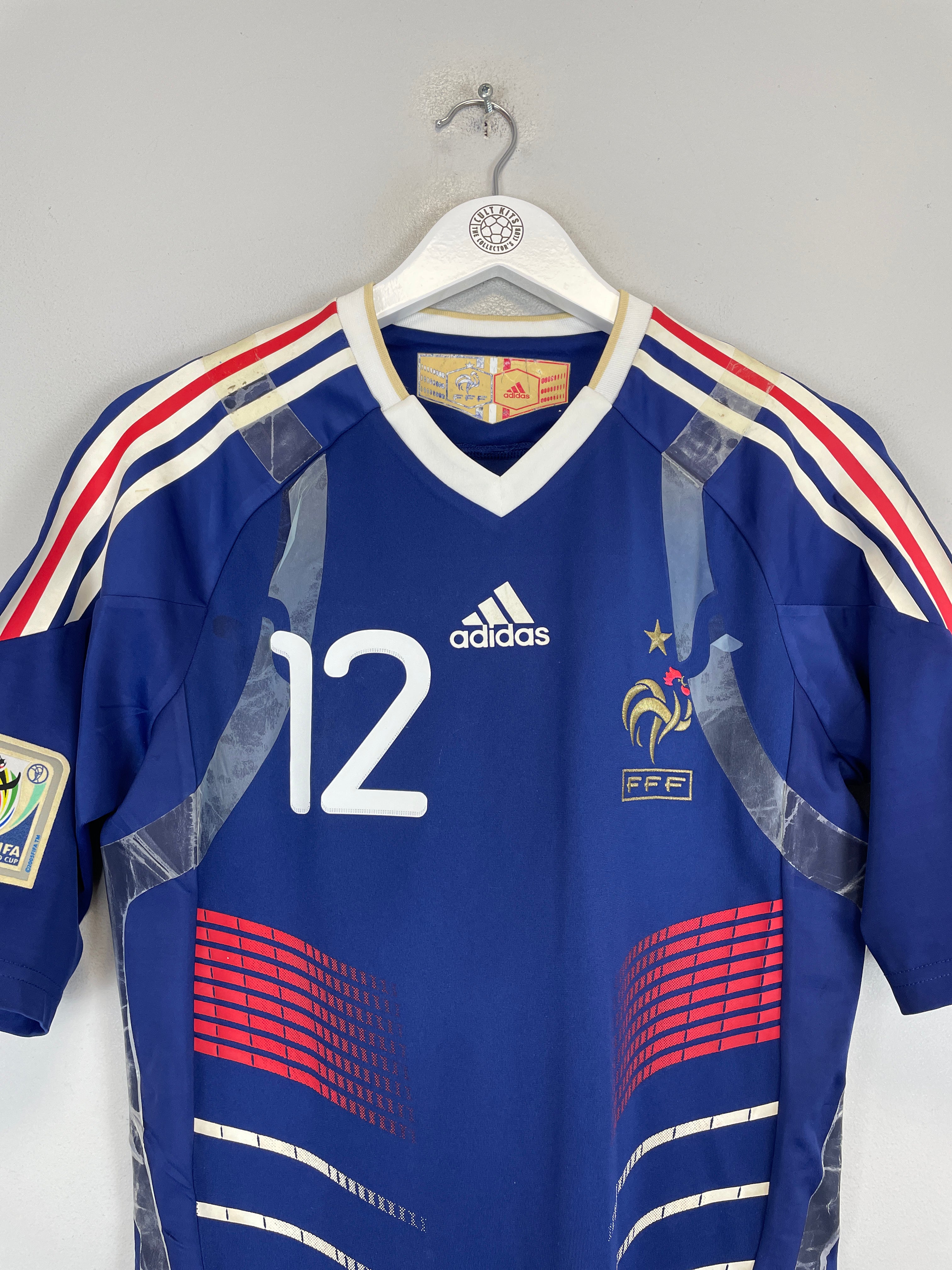 Shop 2009/10 FRANCE HENRY #12 *PLAYER ISSUE* HOME SHIRT (M) ADIDAS, classic football shirts, vintage football shirts & retro soccer jerseys at Cult Kits