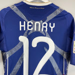 Shop 2009/10 FRANCE HENRY #12 *PLAYER ISSUE* HOME SHIRT (M) ADIDAS, classic football shirts, vintage football shirts & retro soccer jerseys at Cult Kits