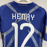 Shop 2009/10 FRANCE HENRY #12 *PLAYER ISSUE* HOME SHIRT (M) ADIDAS, classic football shirts, vintage football shirts & retro soccer jerseys at Cult Kits