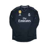 2018/19 Real Madrid Bale #11 L/S Away Shirt (L) Adidas