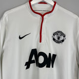 2012/14 MANCHESTER UNITED ROONEY #10 L/S AWAY SHIRT (XL) NIKE