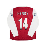 2006/08 Arsenal Henry #14 Home L/S Shirt (M) Nike