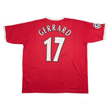2001/02 Liverpool Gerrard #8 UCL Home Shirt (XXL) Reebok