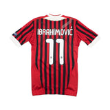 2011/12 AC Milan Ibrahimovic #11 *Player Issue* UCL Home Shirt (M) Adidas