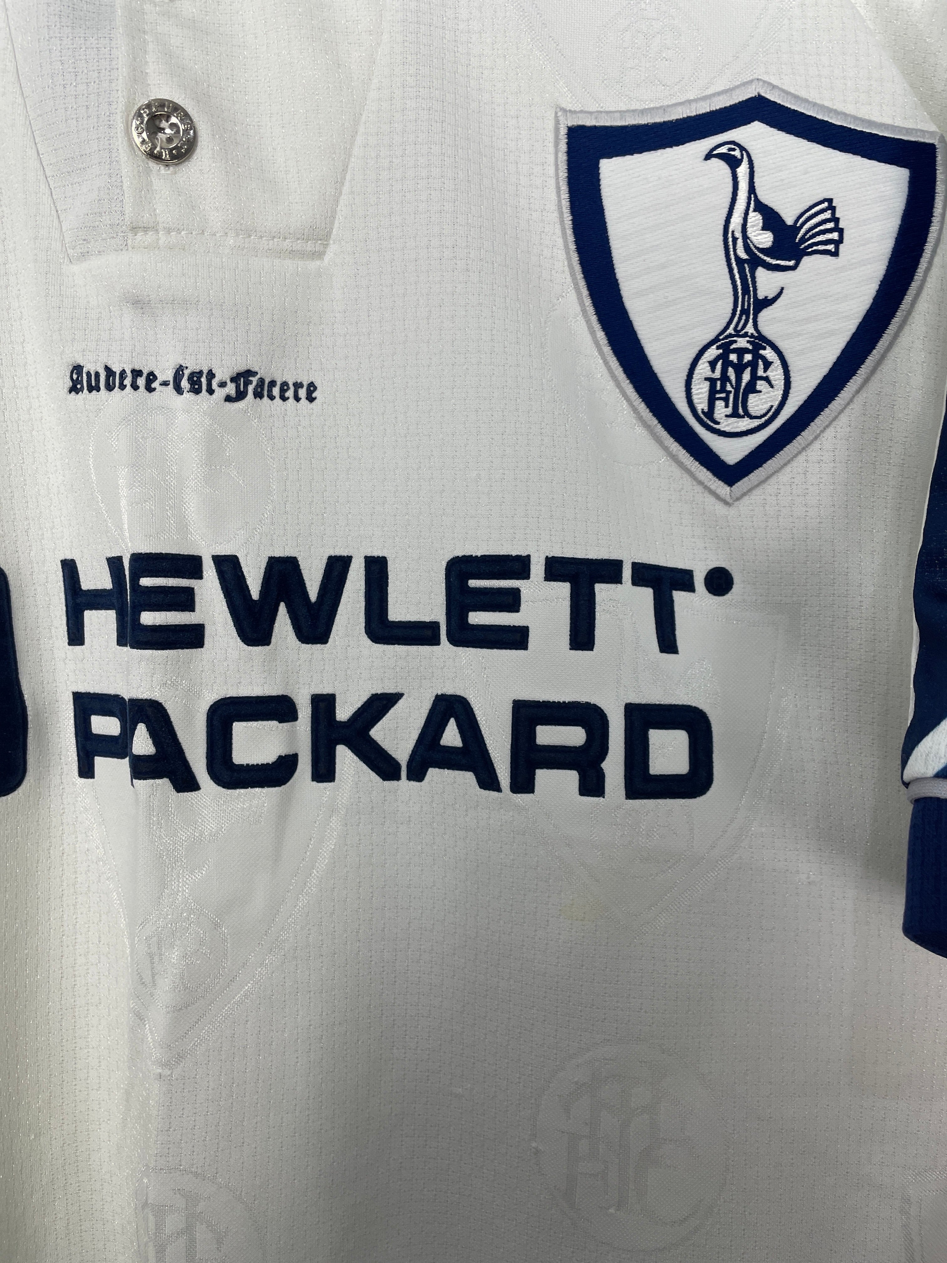 Shop 1995/97 TOTTENHAM HOME SHIRT (L) PONY, classic football shirts, vintage football shirts & retro soccer jerseys at Cult Kits