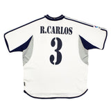 2000/01 Real Madrid R. Carlos #3 Home Shirt (XL) Adidas