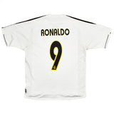 2003/04 Real Madrid Ronaldo #9 Home Shirt (M) Adidas