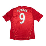 2010/12 Liverpool Torres #9 Home Shirt (L) Adidas