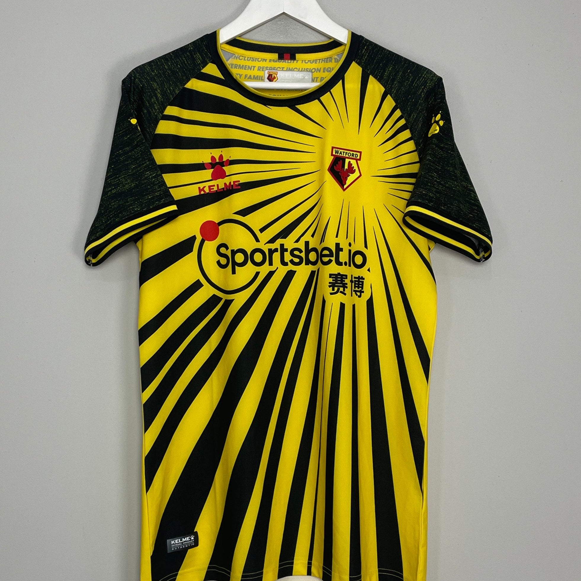 Shop 2020/21 WATFORD HOME SHIRT (XXL) KELME, classic football shirts, vintage football shirts & retro soccer jerseys at Cult Kits