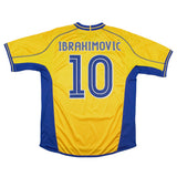 2003/05 Sweden Ibrahimovic #10 Home Shirt (L) Umbro