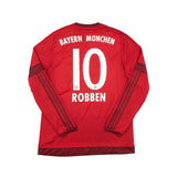 2015/16 Bayern Munich Robben #10 L/S Home Shirt (L) Adidas