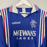 Shop 1996/97 RANGERS HOME SHIRT (L) ADIDAS, classic football shirts, vintage football shirts & retro soccer jerseys at Cult Kits