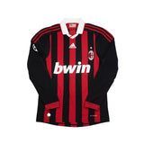 2008/09 AC Milan Beckham #32 L/S C/L Home Shirt (XS) Adidas
