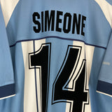 2000/01 ARGENTINA SIMEONE #14 HOME SHIRT (XL) REEBOK