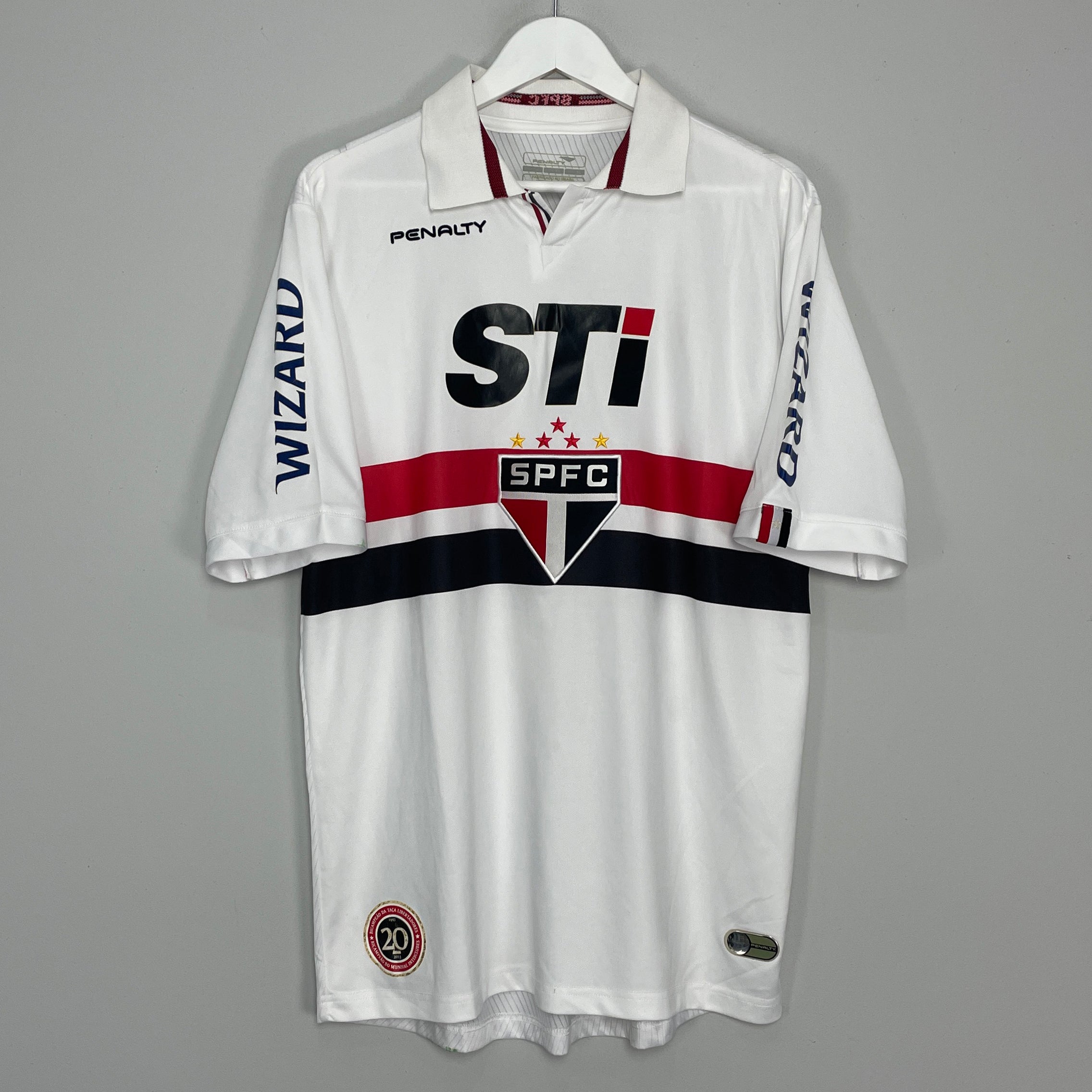 Shop 2013 SAO PAULO HOME SHIRT (XL) PENALTY, classic football shirts, vintage football shirts & retro soccer jerseys at Cult Kits