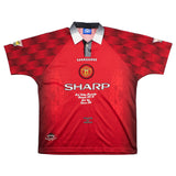 1996/98 Manchester United Cantona #7 *Champions* Home Shirt (XL) Umbro
