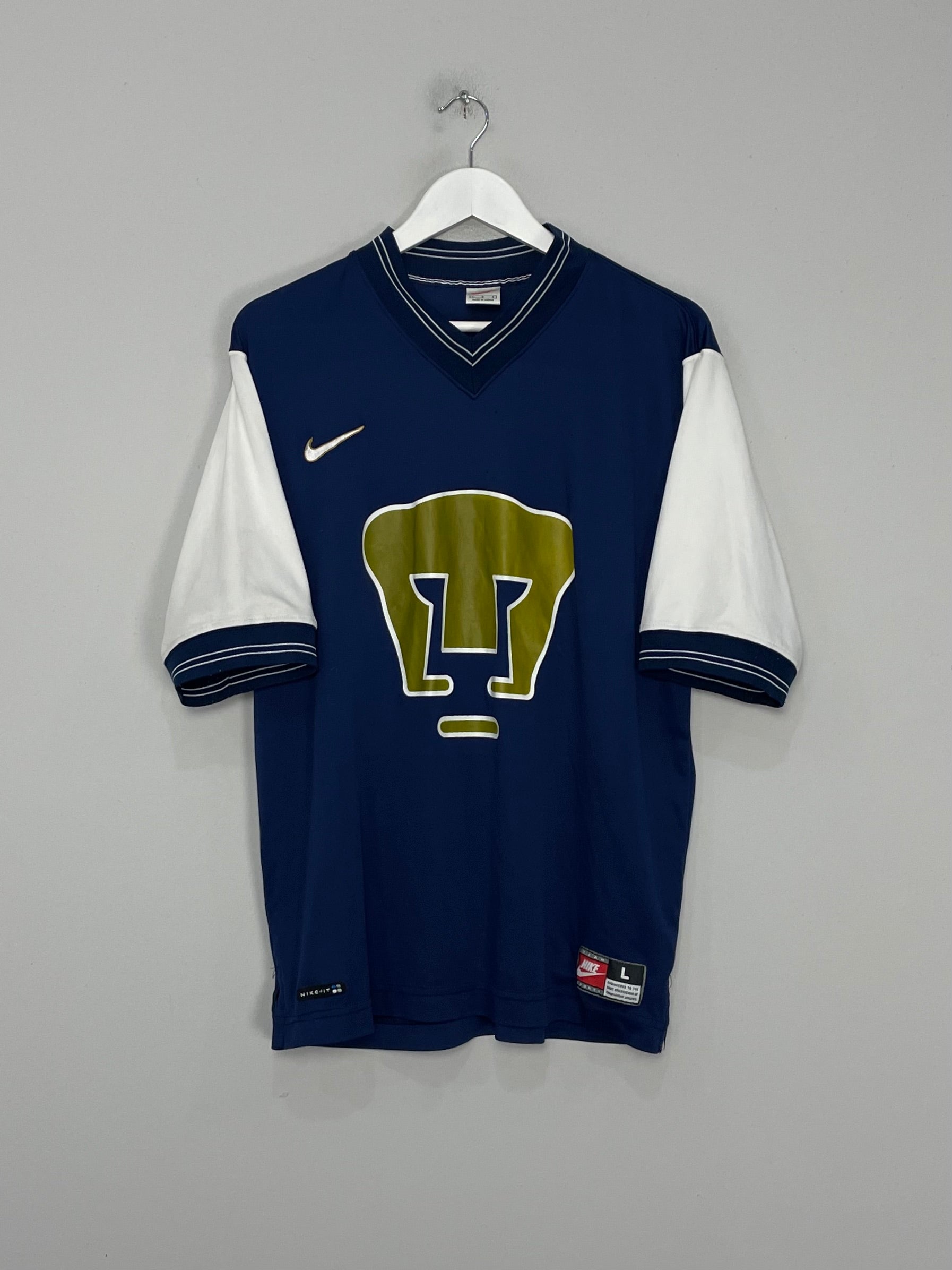 Shop 1998/99 UNAM PUMAS AWAY SHIRT (L) NIKE, classic football shirts, vintage football shirts & retro soccer jerseys at Cult Kits