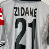 2000/01 JUVENTUS ZIDANE #21 THIRD SHIRT (M) LOTTO