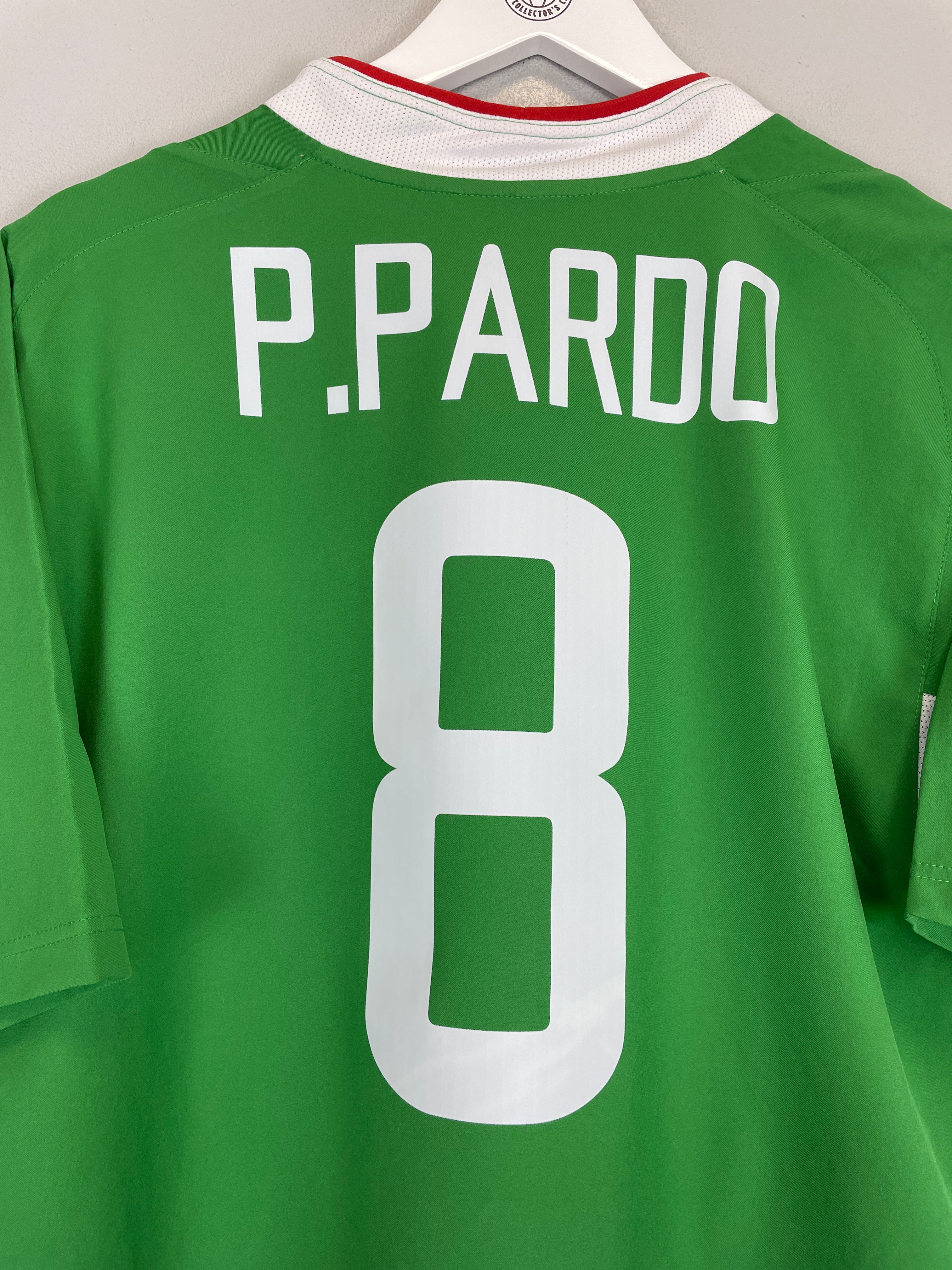 Shop 2003/04 MEXICO P.PARDO #8 HOME SHIRT (L) NIKE, classic football shirts, vintage football shirts & retro soccer jerseys at Cult Kits