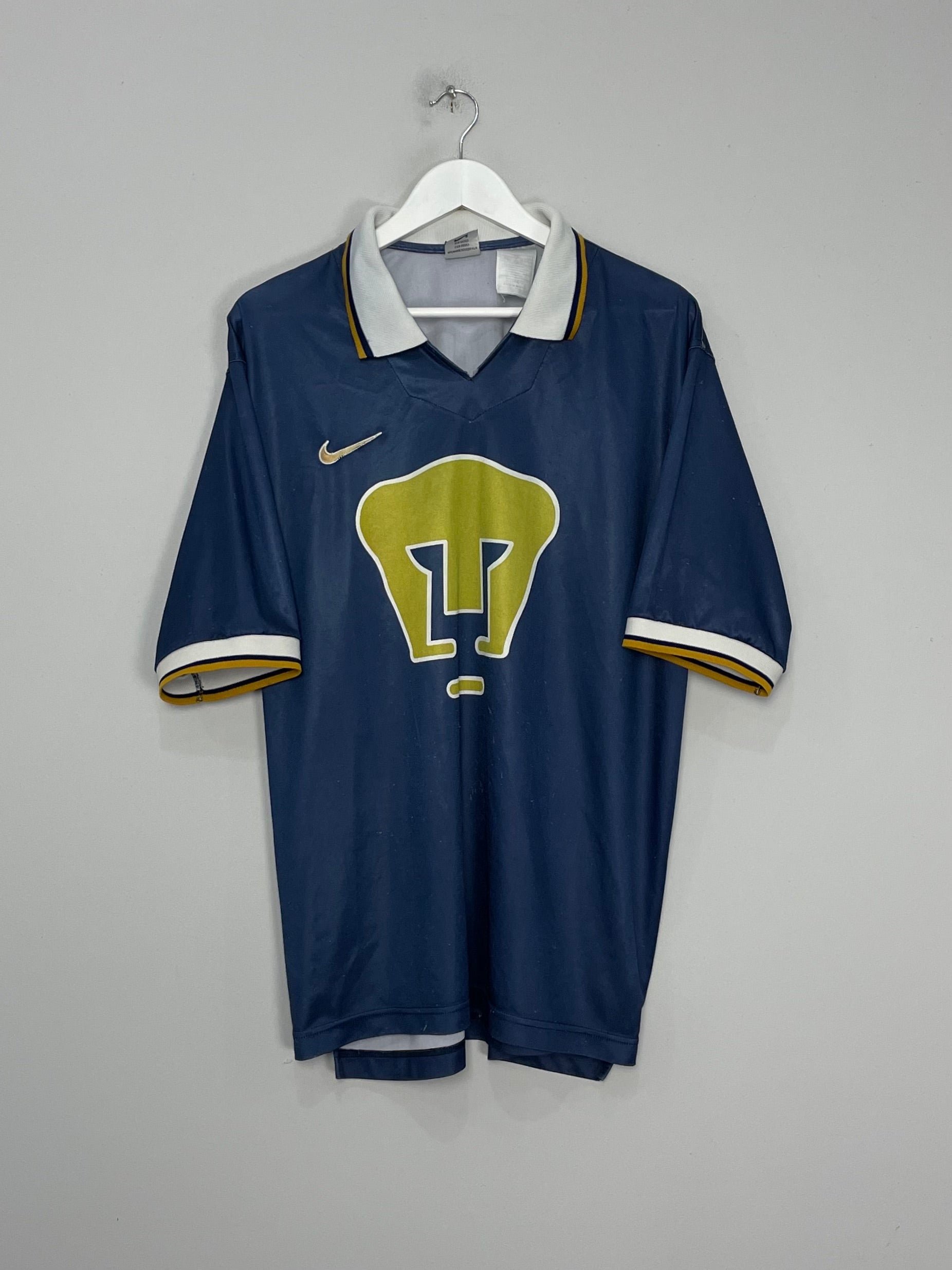 Shop 1996/97 UNAM PUMAS HOME SHIRT (XL) NIKE, classic football shirts, vintage football shirts & retro soccer jerseys at Cult Kits
