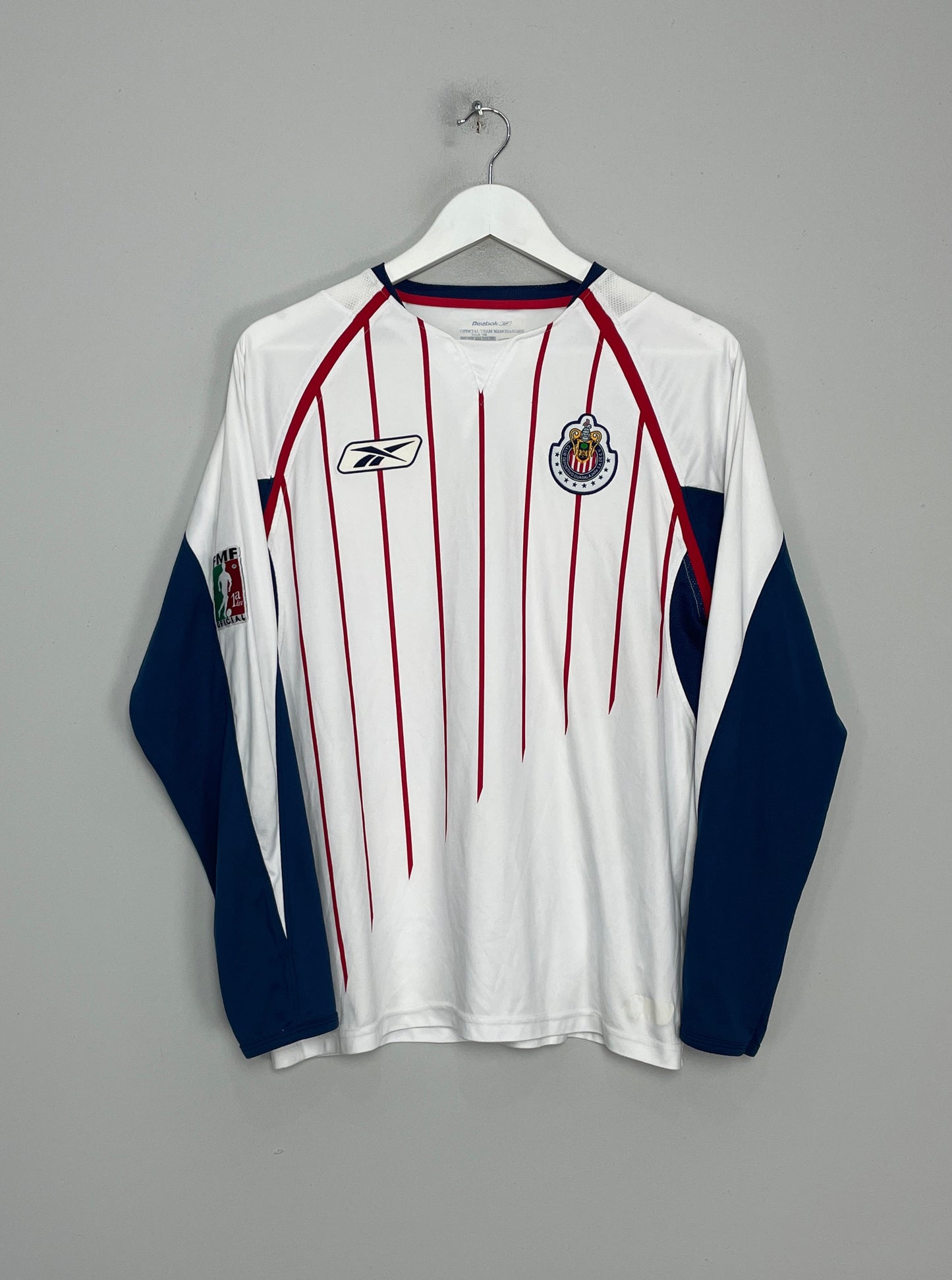 2005/06 CHIVAS GUADALAJARA L/S AWAY SHIRT (XL) REEBOK