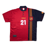 1996/98 Spain Luis Enrique #21 Home Shirt (L) Adidas