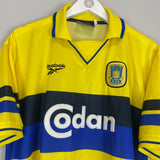 Shop 1998/00 BRONDBY HOME SHIRT (XL) REEBOK, classic football shirts, vintage football shirts & retro soccer jerseys at Cult Kits