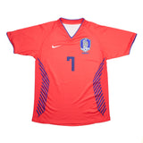 2006/08 South Korea Ji-Sung #7 Home Shirt (M) Nike