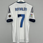 Shop 2012/13 REAL MADRID RONALDO #7 HOME SHIRT (M) ADIDAS, classic football shirts, vintage football shirts & retro soccer jerseys at Cult Kits