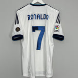 Shop 2012/13 REAL MADRID RONALDO #7 HOME SHIRT (M) ADIDAS, classic football shirts, vintage football shirts & retro soccer jerseys at Cult Kits