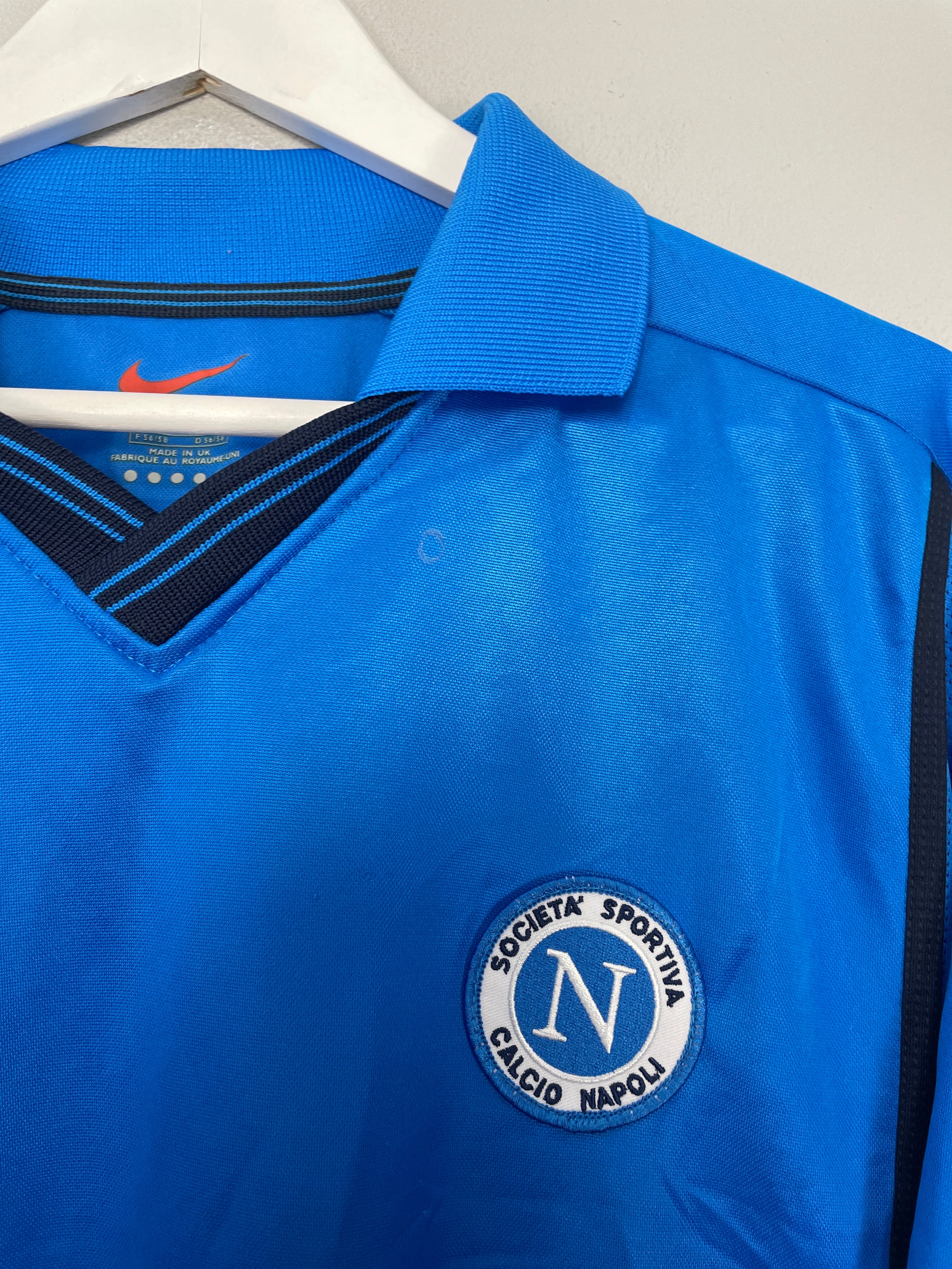 Shop 1999/00 NAPOLI HOME SHIRT (XL) NIKE, classic football shirts, vintage football shirts & retro soccer jerseys at Cult Kits