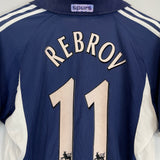 2000/01 TOTTENHAM REBROV #11 AWAY SHIRT (S) ADIDAS