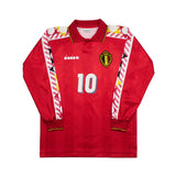 1994/96 Belgium Scifo #10 L/S Home Shirt (M) Diadora
