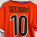 Shop 1997/98 NETHERLANDS SEEDORF HOME SHIRT (L) NIKE, classic football shirts, vintage football shirts & retro soccer jerseys at Cult Kits